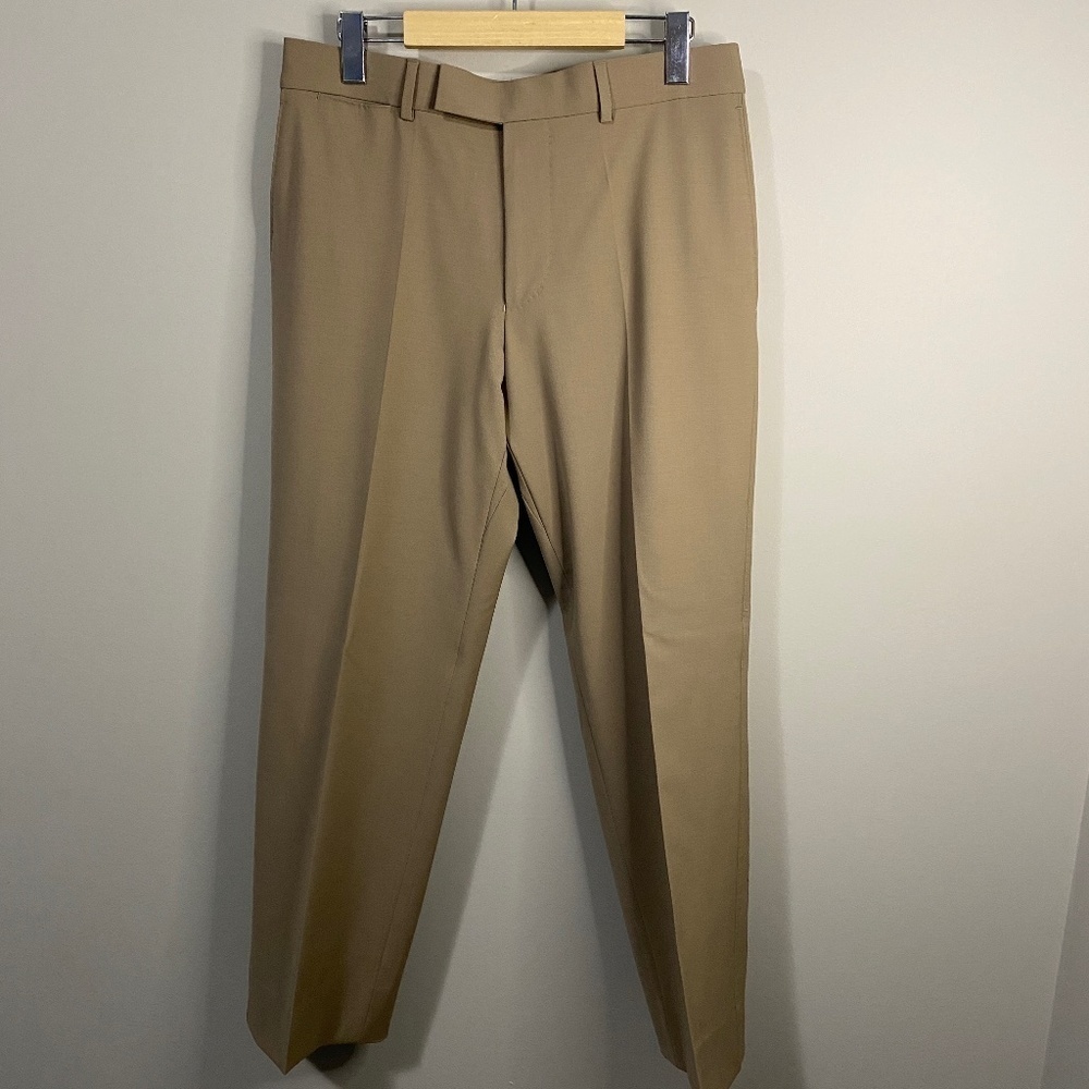 Hugo Boss Parker-X Men's Wool Blend Beige Dress Pants Size EU 48‎